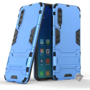 Housse etui coque rigide anti choc pour Xiaomi Mi 9 SE + verre trempe - BLEU CLAIR - htdmobiles pas cher