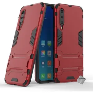 Housse etui coque rigide anti choc pour Xiaomi Mi 9 SE + verre trempe - ROUGE - htdmobiles pas cher