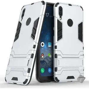 Htdmobiles Coque rigide anti choc pour Huawei Y7 (2019) + film ecran - ARGENT pas cher