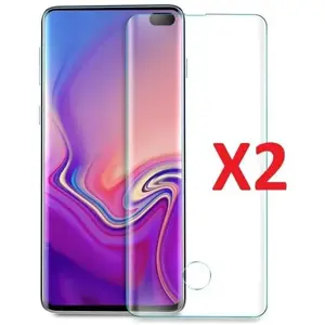 X2 Verre trempé Incurvé Samsung Galaxy S10 Plus Couverture Complète Pr...Vendu parcdiscount