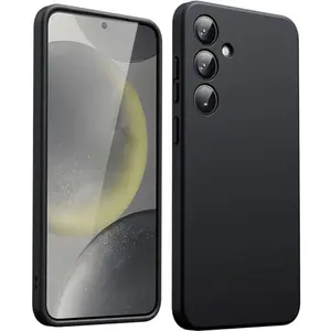 Coque Pour Samsung Galaxy S24 Plus Silicone Noir Little Boutik© pas cher