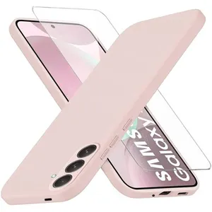 Coque Pour Samsung Galaxy S24 Plus Silicone Rose + Verre Trempe Little... pas cher