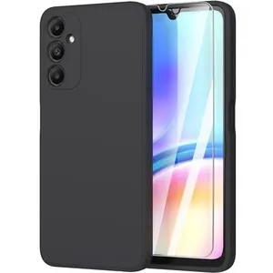 Coque Pour Samsung Galaxy A05S 4G Silicone Noir + Verre Trempe Little ...