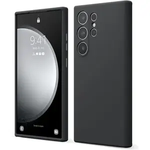 Coque Pour Samsung Galaxy S24 Ultra Silicone Noir Little Boutik© pas cher