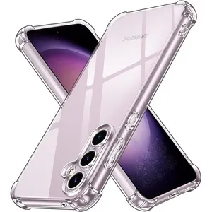 Coque Pour Samsung Galaxy S23 FE Silicone Transparente Angles Renforces Little Boutik© pas cher