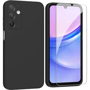 Coque Pour Samsung Galaxy A15 Silicone Noir + Verre Trempe Little Bout... pas cher