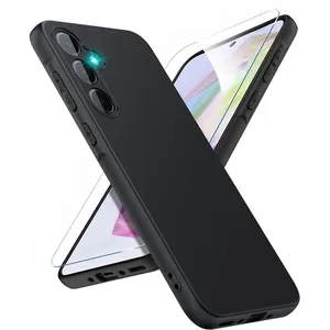 Coque Pour Samsung Galaxy A35 5G Silicone Noir + Verre Trempe Little B... pas cher