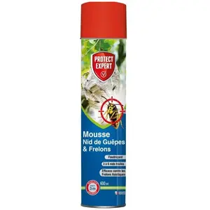 PROTECT EXPERT GUEPMOUS600 Aerosol Guepes & Frelons 600 ML : Mousse Et Jet Longue Portee Traitement A DistanceVendu parcdiscount