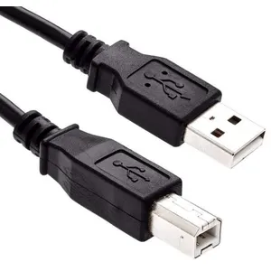INECK® 1.8M Câble d'Imprimante USB A-B Noir pour tous HP Imprimantes inclus Deskjet Photosmart LaserJet Officejet Inkjet Colour pas cher