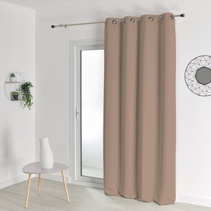 Homemaison Homemaison - Rideau Occultant Uni M1 Non Feu Beige 140x260 Cm