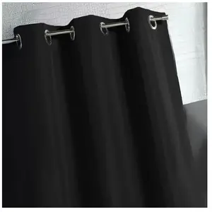 HomeMaison.com Rideau d'extérieur en Tissu Outdoor, Noir, 140x260cm pas cher