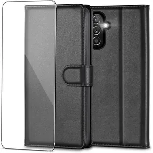 Coque portefeuille en pu cuir pour SAMSUNG GALAXY A54 5G + 2 vitres en... pas cher