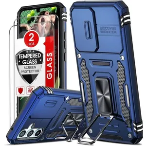 MASSILIA TECH Coque pour Samsung Galaxy A54 5G bleu + 2 Verres Trempés, Coque Antichoc Anti-Rayure Protection Caméra pas cher