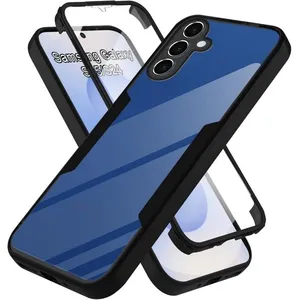 Coque Intégrale - MASSILIA TECH - Samsung GALAXY S25 5G - Protection 360° - Transparente - Noir pas cher