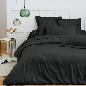COTON PUR Housse de couette 240 x 220 cm "Prémium" pour lit 2 places - Prémium Truffe pas cher