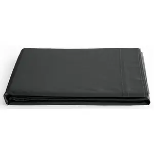 COTON PUR Drap plat "Prémium" pour lit 1 place & 2 places - Prémium Truffe - 240 x 300 cm pour lit 2 places pas cher