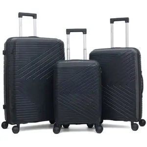 Lot de 3 valises Polypropylène "Travel Light" - LYS Paris 2551/3 - Gri... pas cher