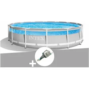 Kit piscine tubulaire Intex Prism Frame Clearview ronde 4,27 x 1,07 m ...Vendu parcdiscount