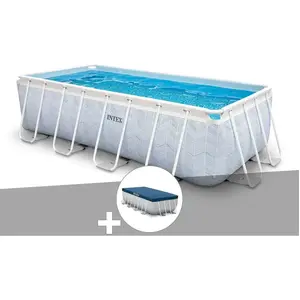 Kit piscine tubulaire Intex Chevron rectangulaire 4,00 x 2,00 x 1,00 m...Vendu parrakuten