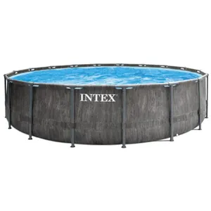 Kit piscine tubulaire Intex Baltik ronde 457 x 122 m + Bâche à bulles