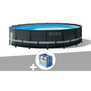 Intex Kit piscine tubulaire Intex Ultra XTR Frame ronde 4,88 x 1,22 m ...