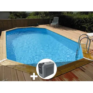 Comparateur de prix : Kit piscine bois Ubbink Océa 610 x 400 x 130 m - Liner beige + Poolica...