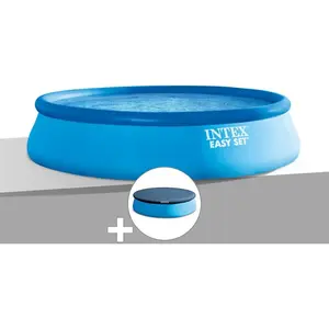 Comparateur de prix : Intex Kit piscine autoportée Intex Easy Set 3,96 x 0,84 m + Bâche de p...