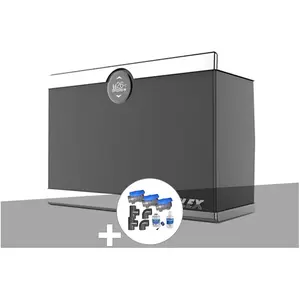 Pompe à chaleur - POOLEX - Silent Max 155 Full Inverter - 15 kW - Réversible - Gris pas cher