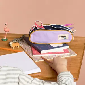 Hindbag Trousse double compartiment Malo Lilas