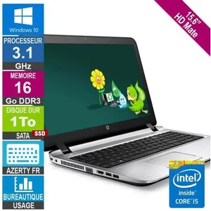 15.6" HP ProBook 450 G1 i5-4200M 3.1GHz 16Go/1To SSD W10 AZERTY FR pas cher
