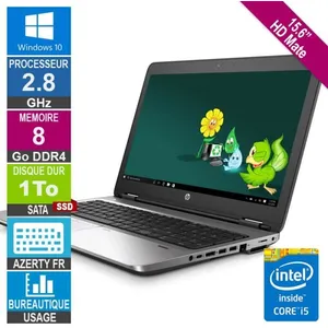 15.6" HP ProBook 650 G2 i5-6200U 2.78GHz 8Go/1To SSD W10 AZERTY FR pas cher