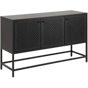 Buffet Joy - Toilinux - 4 niches de rangement - 3 portes - Métal pas cher