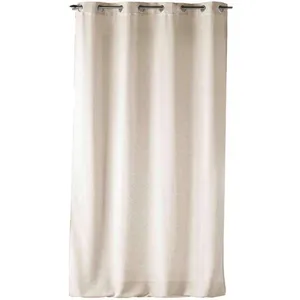 Voilage Écru Effet Lainage Grande Hauteur 140 X 280 Cm pas cher