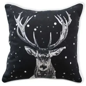 ENJOY HOME Coussin imprimé cerf Epicéa pas cher