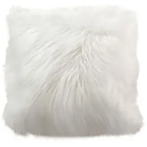 ENJOY HOME Coussin doux à poils longs Epicéa pas cher