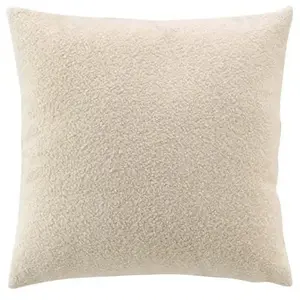 DOUCEUR D'INTÉRIEUR Coussin déhoussable BELI - Bouclette unie pas cher