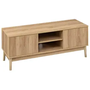 5 Five Simply Smart Meuble Tv Liam 2 Portes Et 2 Niches - Marron pas cher