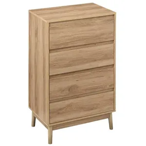 Comparateur de prix : Five Simply Smart - Commode 4 tiroirs Liam - Marron