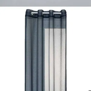 Atmosphera - Voilage Moly - 135 x 240 cm - Bleu nuit