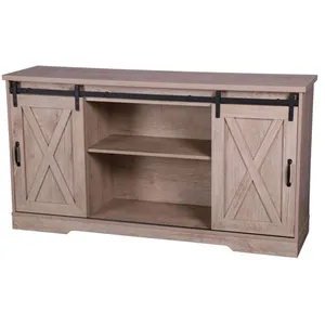 Urban Living - Buffet New York 2 portes coulissantes - Marron pas cher
