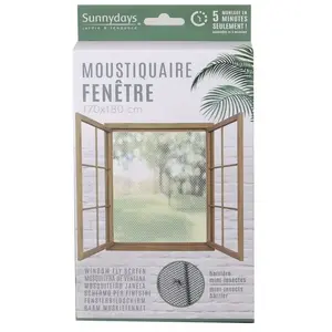 SUNNYDAYS Moustiquaire pour fenêtre 170 x 180 cm pas cher
