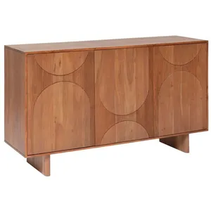 Atmosphera - Buffet 3 portes en bois massif NANDA - MarronVendu parcdiscount