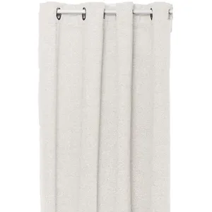 Atmosphera - Rideau effet bouclette isolant et occultant SOANA - 140 x 260 cm - Ivoire pas cher