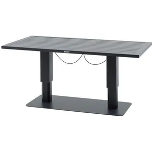 HESPERIDE Hespéride - Table de jardin relevable rectangulaire en aluminium SALIMIA - Gris graphite pas cher