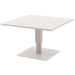HESPERIDE Hespéride - Table de jardin relevable carrée en aluminium SALIMIA - Avoine pas cher