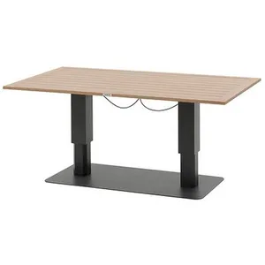 HESPERIDE Hespéride - Table de jardin relevable rectangulaire en aluminium SALIMIA - Graphite et honey pas cher