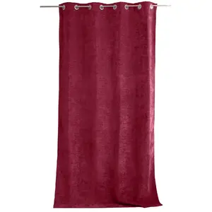 Enjoy Home - Rideau thermique en velours - 140 x 260 cm - Grenat pas cher