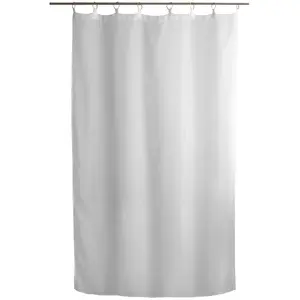 Voilage Blanc Effet Lin Avec Anneaux Dorés 140 X 240 Cm