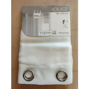 Today - Voilage Eclipse - 135 x 240 cm - Blanc pas cher