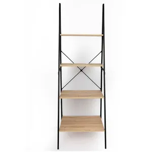 Comparateur de prix : Sil Etagère Industrielle Ladder - L. 60 X H. 180 Cm - Marron Chêne